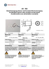 Thumbnail of document Data Sheet - AS-062/050/0 B&K Vibro Accelerometer w/MIL-C5015 Connector